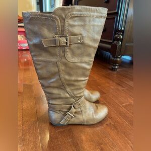 Wide Calf Boots Brown